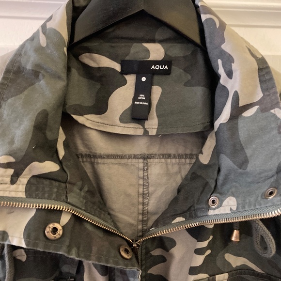 Bloomingdale's AQUA Camouflage Hooded Anorak/Style 17404/Sz L/NEW/REDUCED PRICE! - Picture 3 of 5